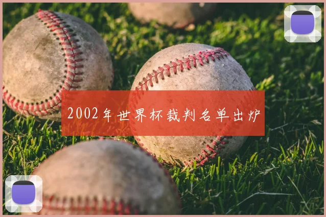 2002年世界杯裁判名单出炉