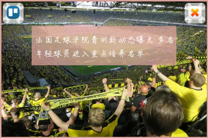 法国足球学院青训新动态曝光 多名年轻球员进入重点培养名单